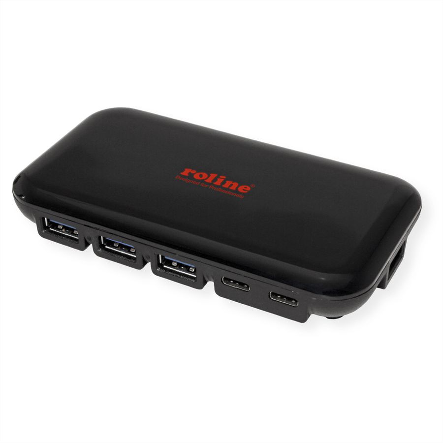 ROLINE USB 3.2 Gen 2 Hub, 7-fach (3x Typ C + 4x Typ A)