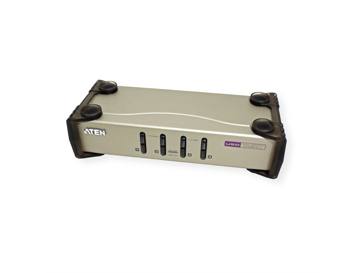 ATEN CS84U KVM Switch VGA, PS/2+USB, 4 Ports