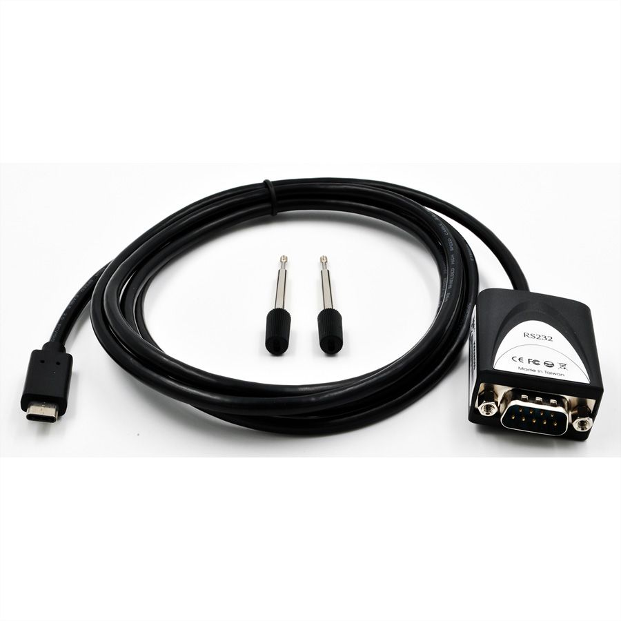 EXSYS EX-2311-2 USB 2.0 C - Stecker zu 1 x Seriell RS-232 1.8 Meter Kabel mit 9 Pin Stecker LED Anzeige