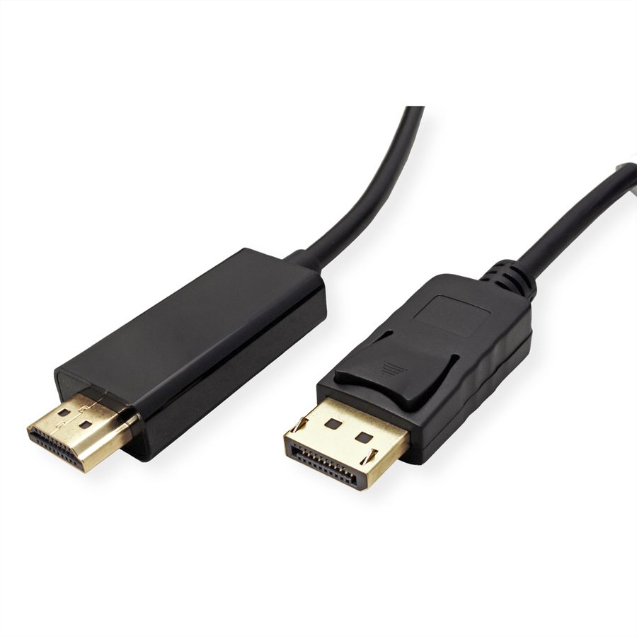 STANDARD DisplayPort Kabel DP - HDTV, ST/ST, schwarz, 1 m