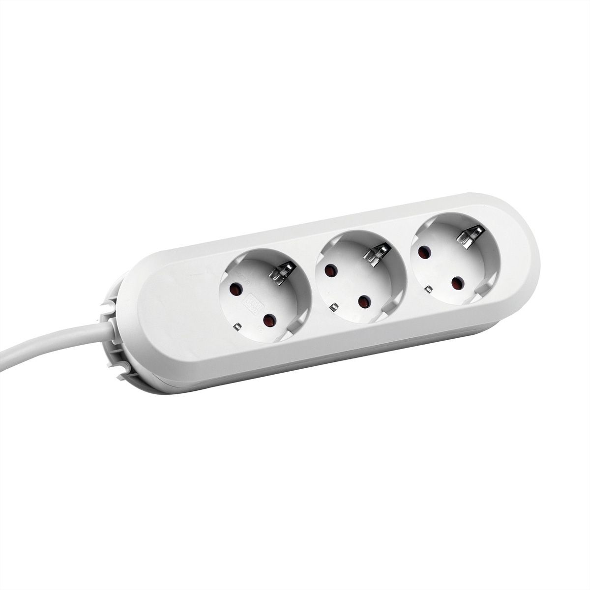 BACHMANN SMART Steckdosenleiste 3x Schutzkontakt, genietet, weiß, 5 m