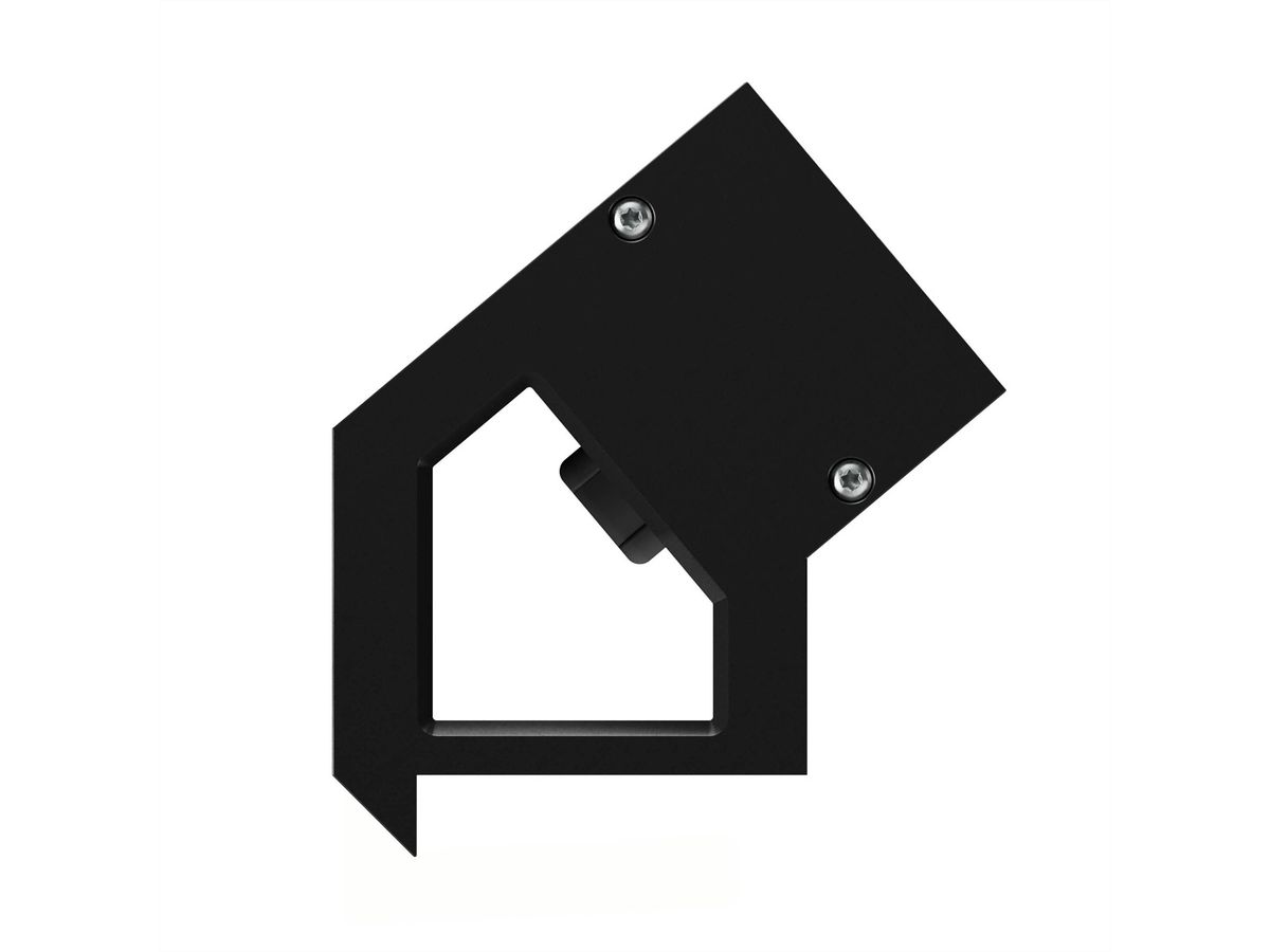 BACHMANN DESK2 2xCH 90° 1xUSB C/C 45W, L=0,2m RAL9005