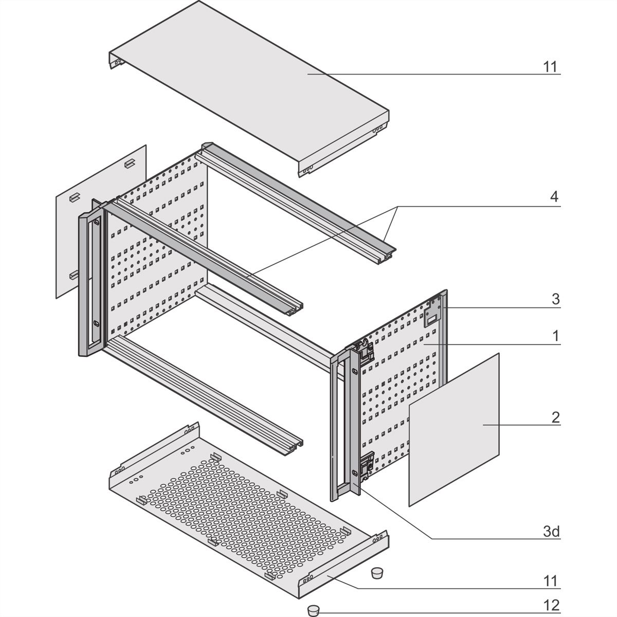 SCHROFF RATI.PRO WI GR 6HE 84TE 375T