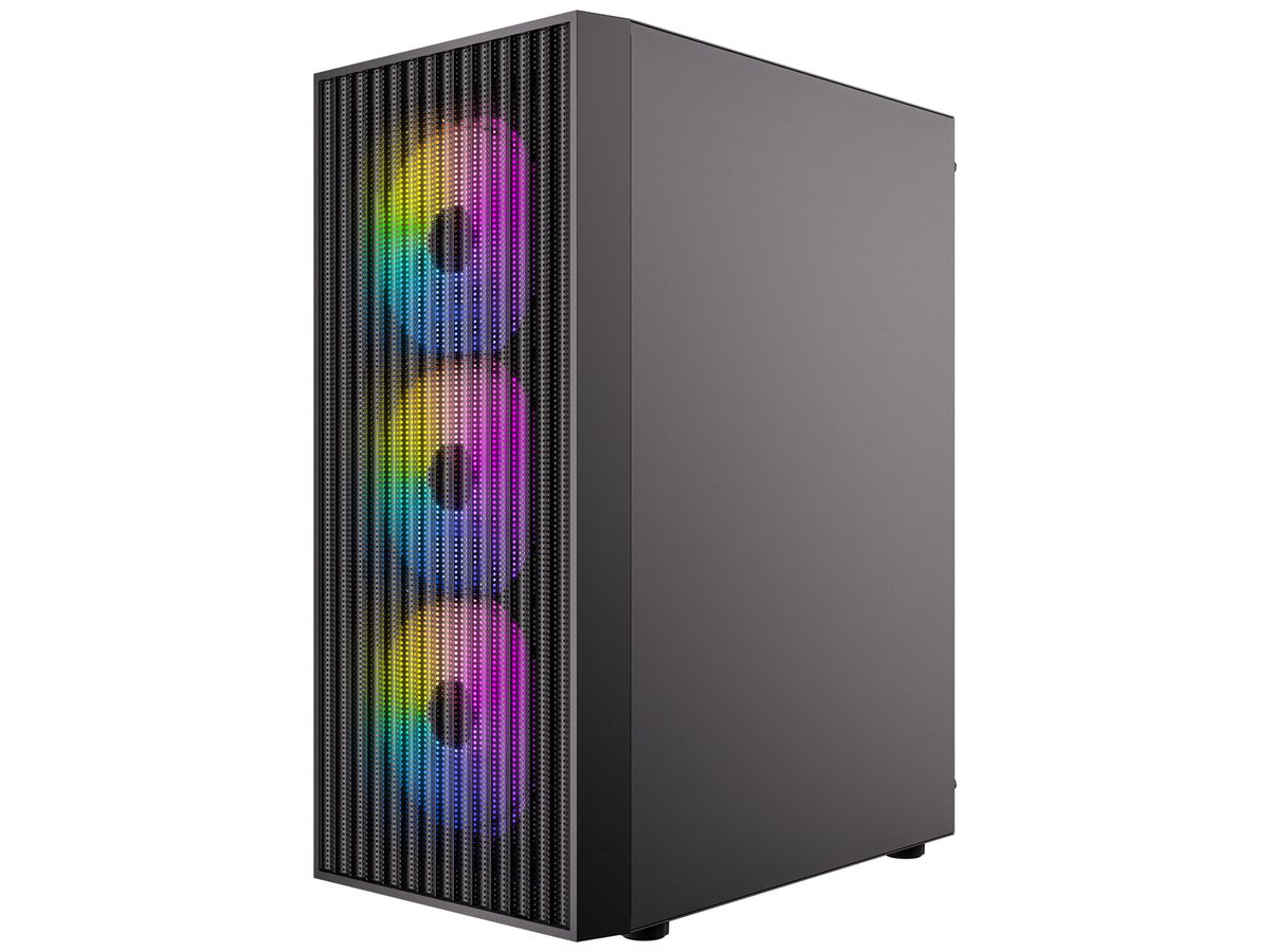 ANTEC AX27 RGB Elite PC Gehäuse Midi Tower Gaming ATX, schwarz