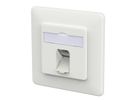 METZ CONNECT E-DAT C6A LSA++ Dose, 1 Port, UP, verkehrsweiß