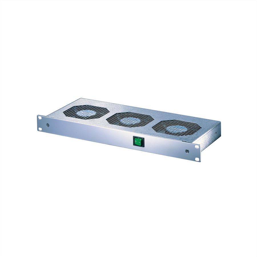 SCHROFF 19" Umlüfter, 6 Ventilatoren, 1 HE - UMLUEFTER 19"M.SCH. 24V