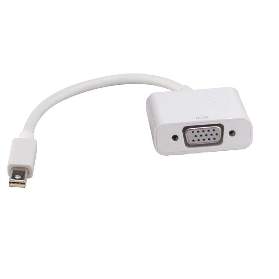 ROLINE Mini DisplayPort-VGA Adapter, Mini DP ST - VGA BU, Aktiv