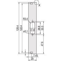 SCHROFF Frontplatten für D-Sub Steckverbinder - TEILFRONTPL.3HE 4TE 1X15 DC