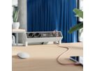 BACHMANN DESK2 2xSchutzkontakt USB A&C, USB Charger 22W 1xABD 0,2m GST18 weiss