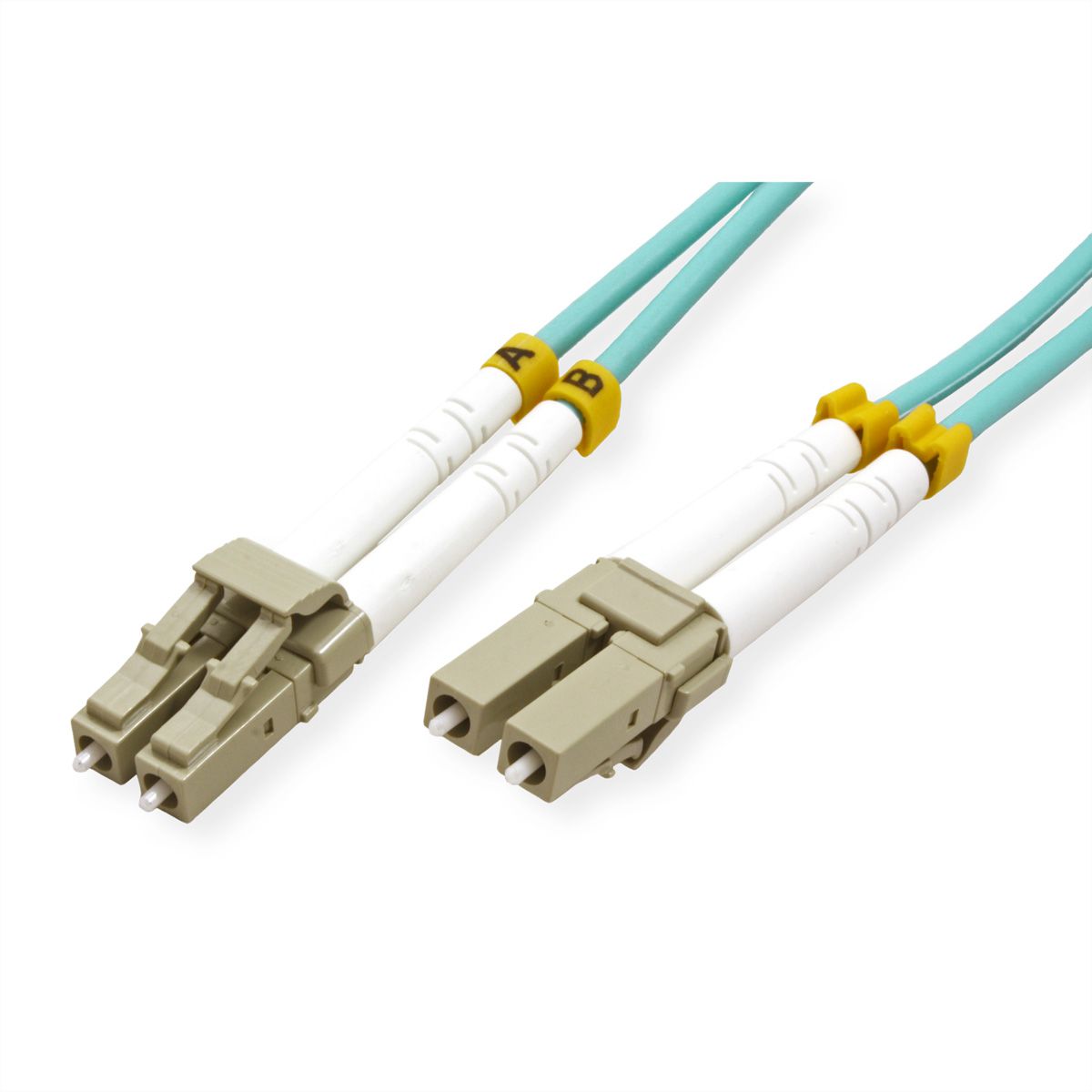VALUE LWL-Kabel 50/125µm OM3, LC/LC, LSOH, türkis, 3 m