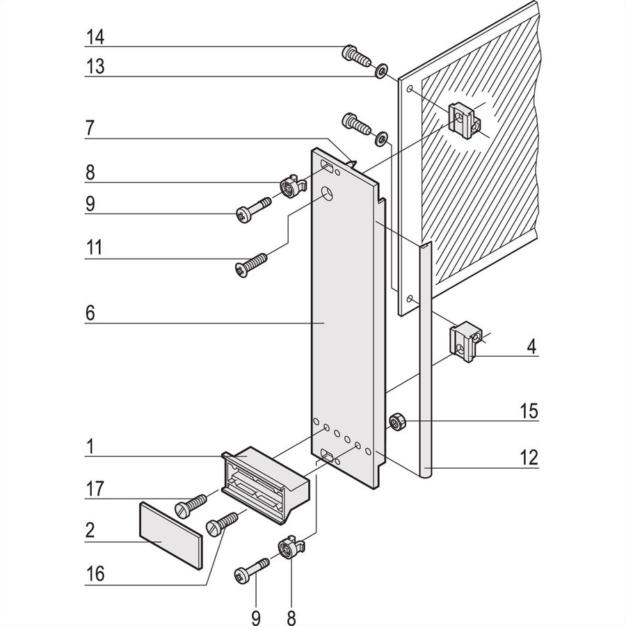 SCHROFF Steckbaugruppe mit starrem Griff in Trapezform - STECKBAUGR.HF TR-GR 3HE 6TE