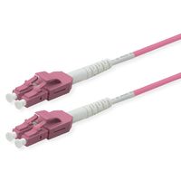ROLINE LWL-Kabel duplex 50/125µm OM4, LC/LC, LSOH, UNIBOOT, violett, 0,5 m