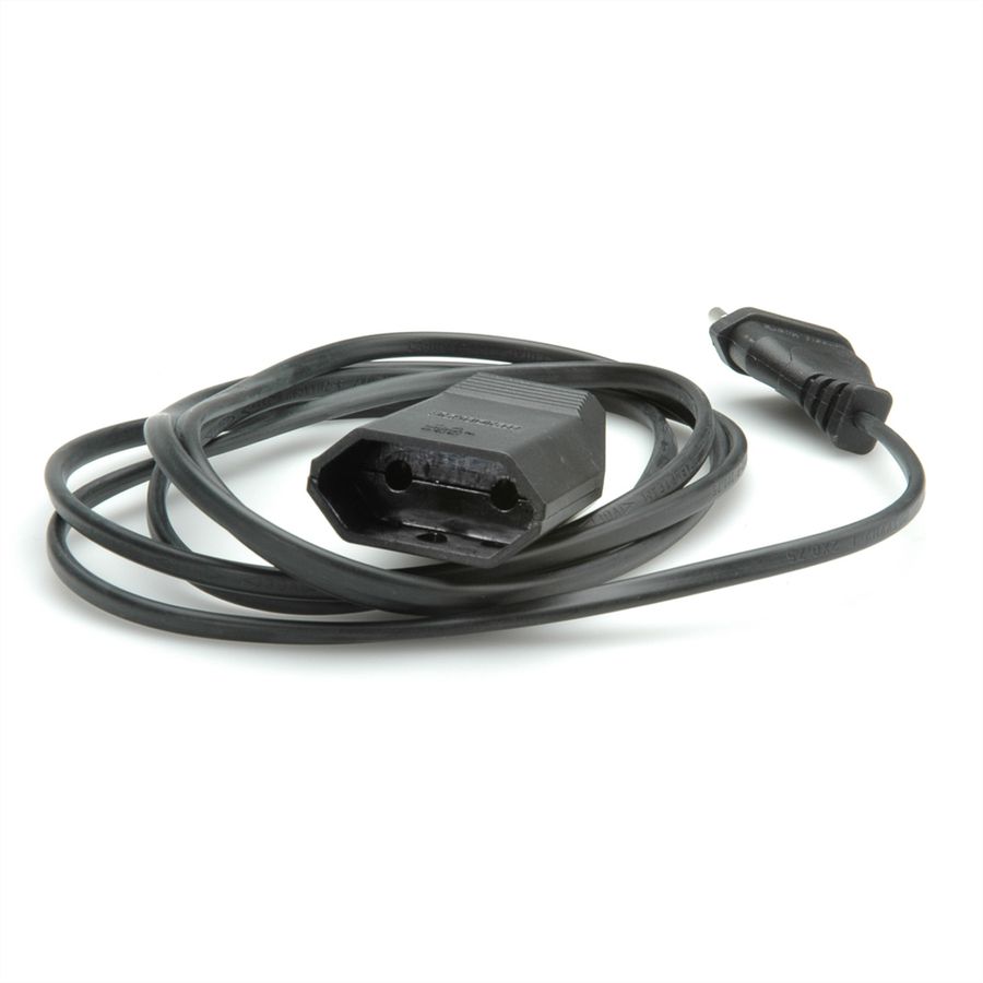 BACHMANN Euro-Verlängerung 230V/2,5A, schwarz, 3 m