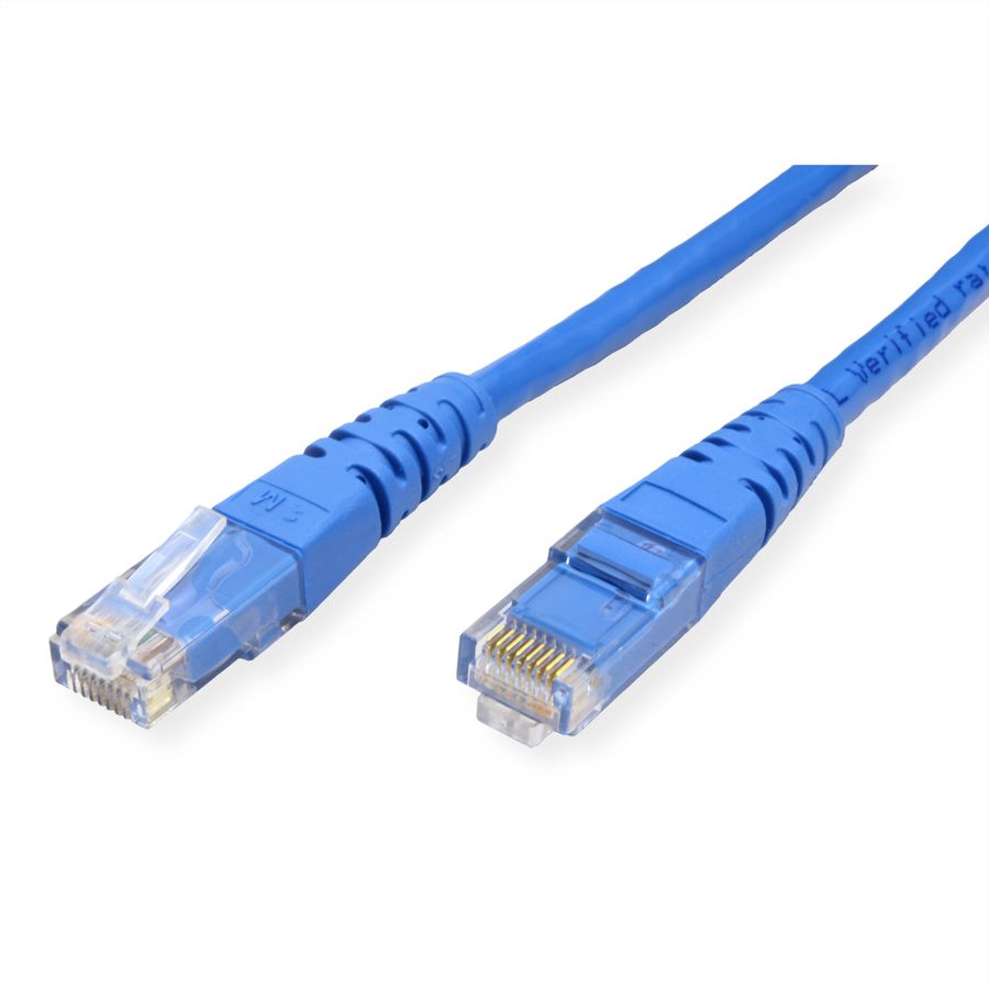 ROLINE Patchkabel Cat.6 (Class E) UTP, blau, 1 m