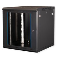 VALUE 19-Zoll Wandgehäuse 12HE, 600x600mm schwarz, Bausatz