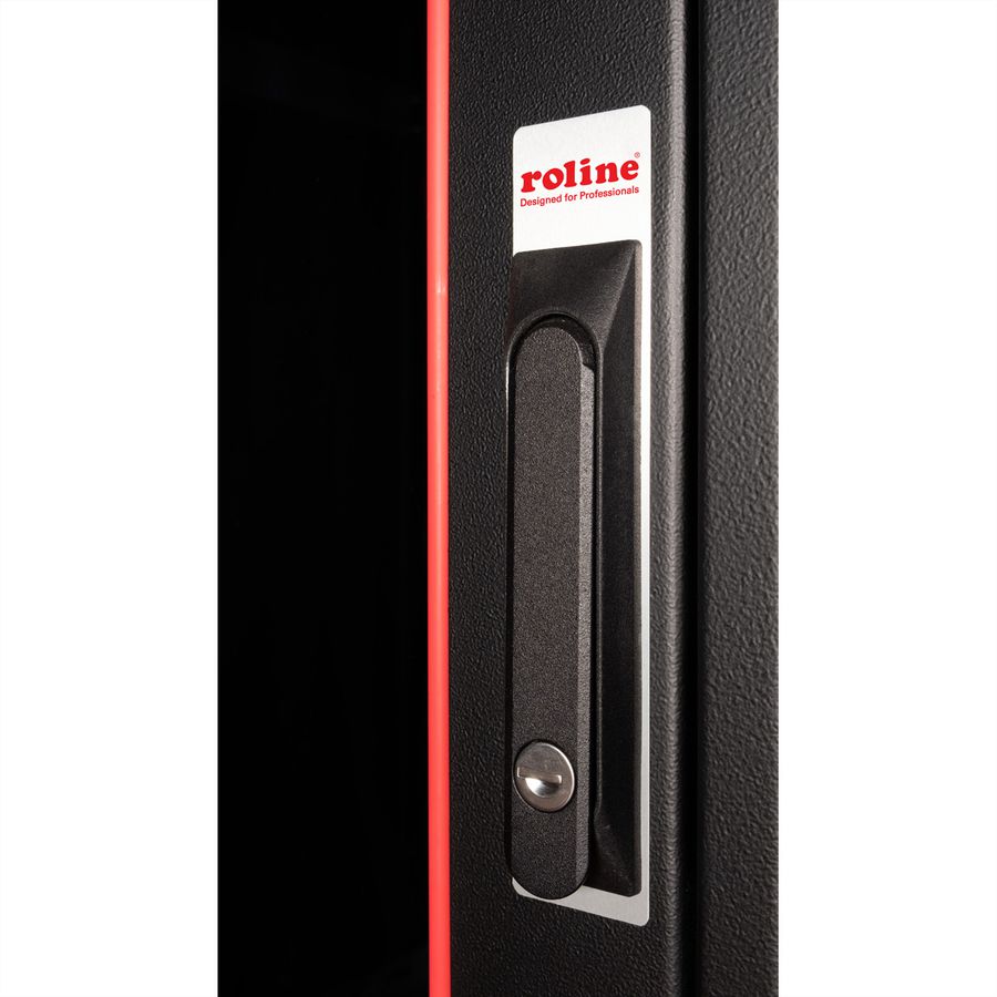 ROLINE 19-Zoll Netzwerkschrank Pro 32 HE, 800x800 BxT Glastür schwarz