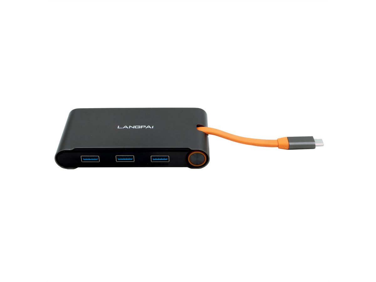 EXSYS EX-1220HM USB 3.2 Gen1 C-HUB 7 Ports für Notebook, Matebook und MacBook