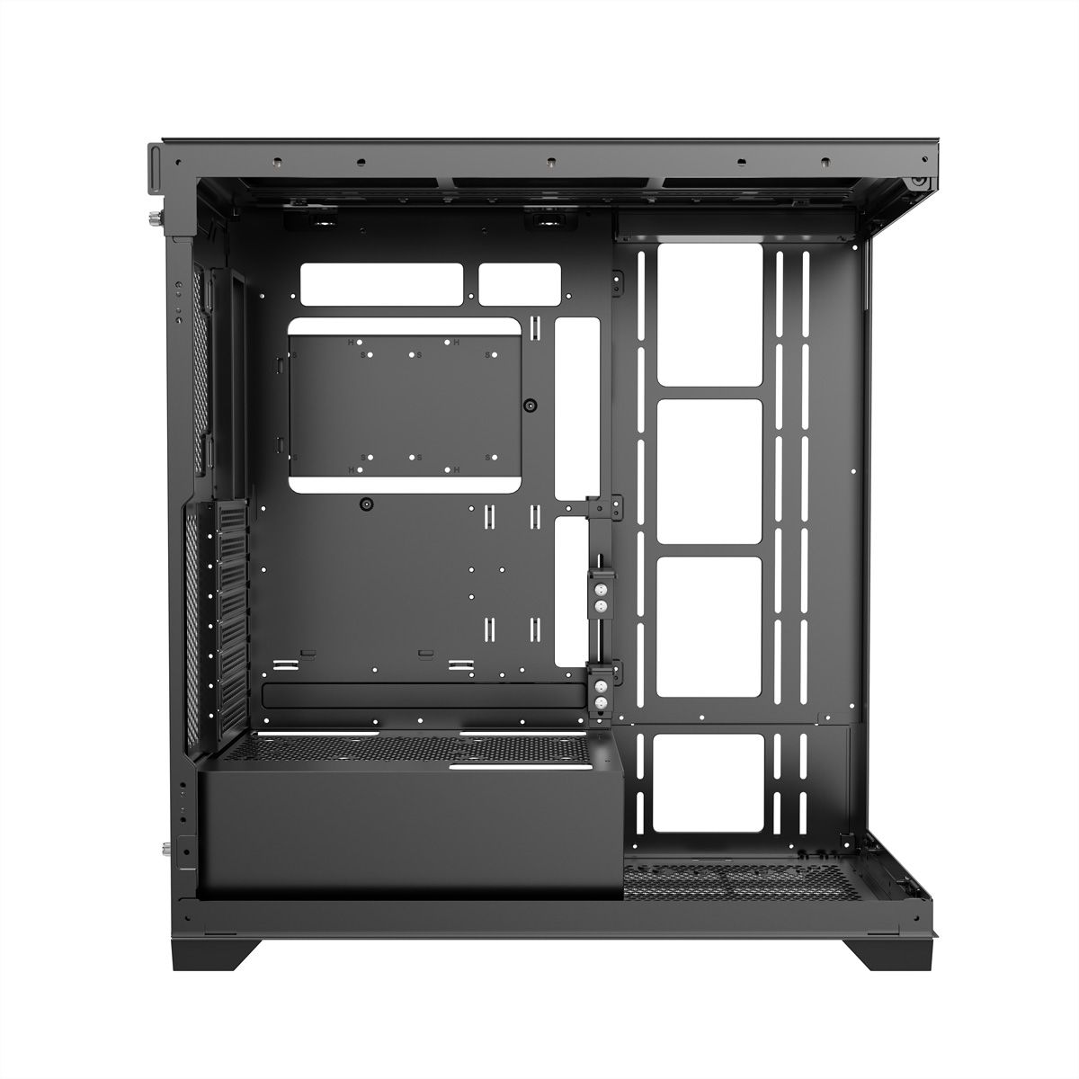 XILENCE Xilent Gleam X818.ARGB Gaming ATX PC-Gehäuse schwarz, RGB ATX Midi Tower