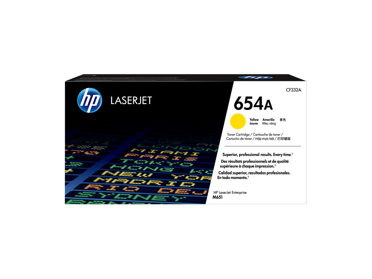 HP 654A Gelb Original LaserJet Tonerkartusche