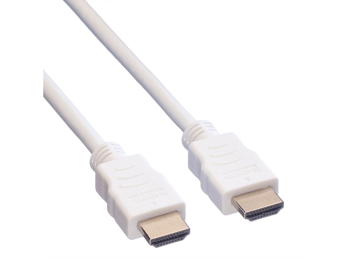 VALUE HDMI High Speed Kabel mit Ethernet, weiß, 1,5 m