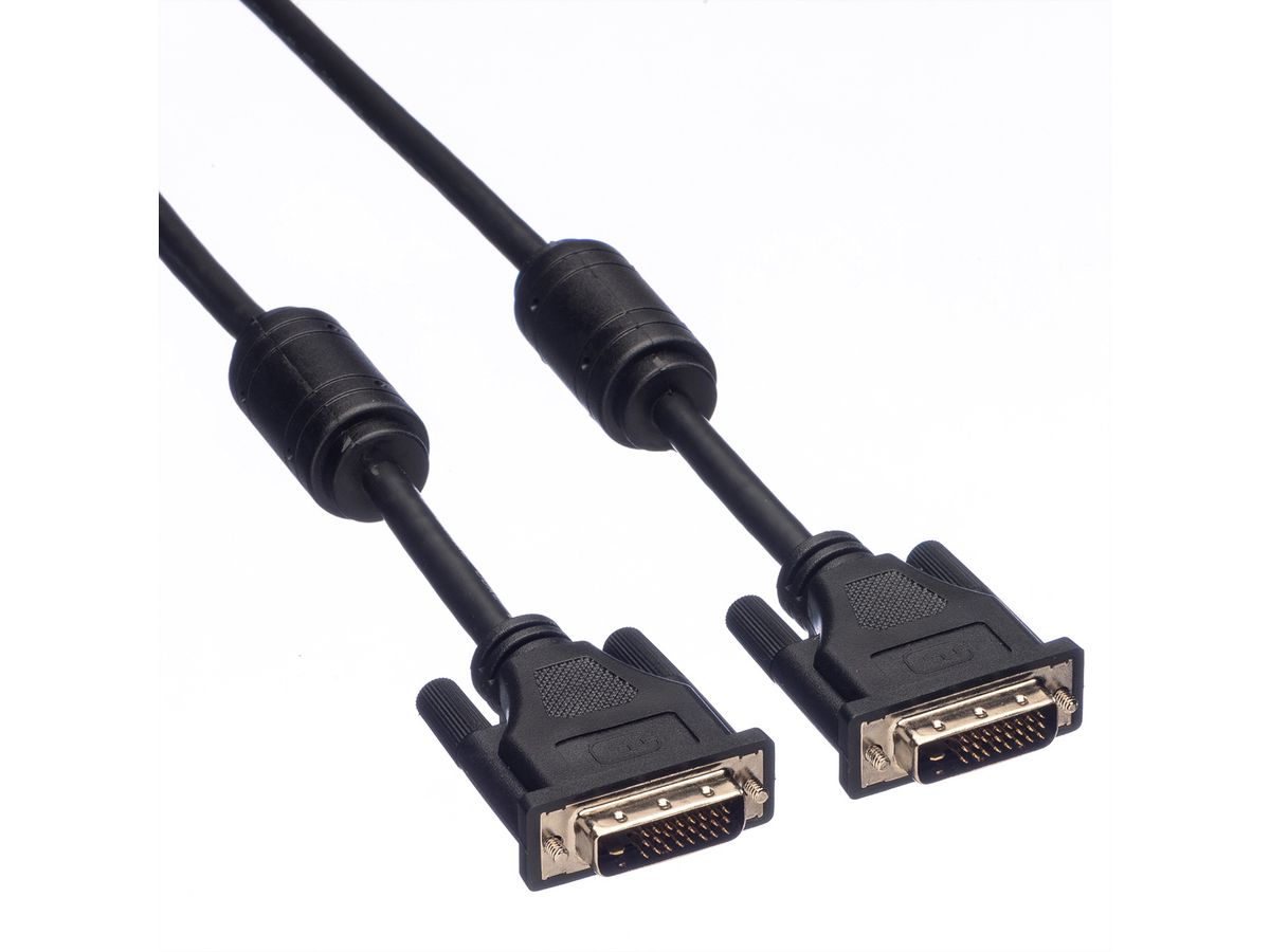 ROLINE Monitorkabel DVI, ST-ST, (24+1) dual link, 1 m