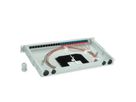 TELEGÄRTNER BASIS V LWL-Panel mit Kupplungen & Pigtails, 12x LC Duplex, blau, OS2 PC