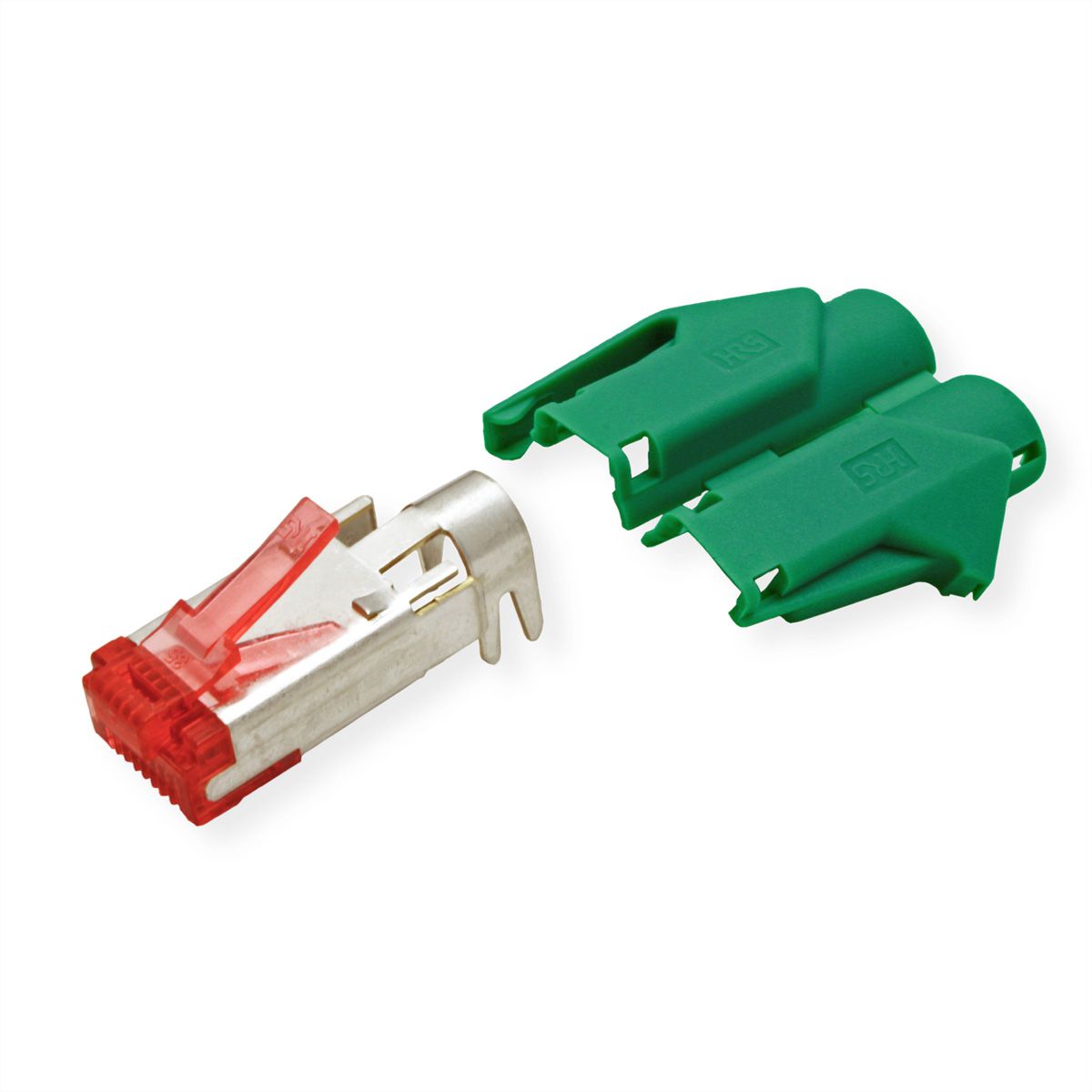 HiRose TM21 Stecker geschirmt, Tülle grün, 50 Stück