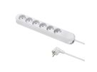 BACHMANN SMART Steckdosenleiste 6x Schutzkontakt, weiß, 5 m