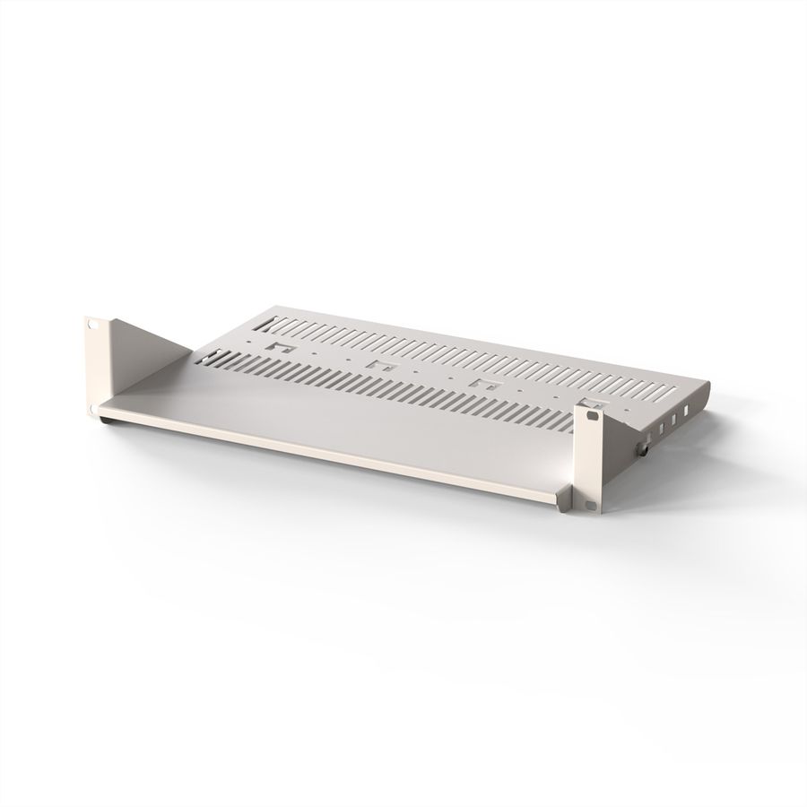SCHROFF 19"-Geräteträger, Stellfläche 430 x 250mm, RAL7035