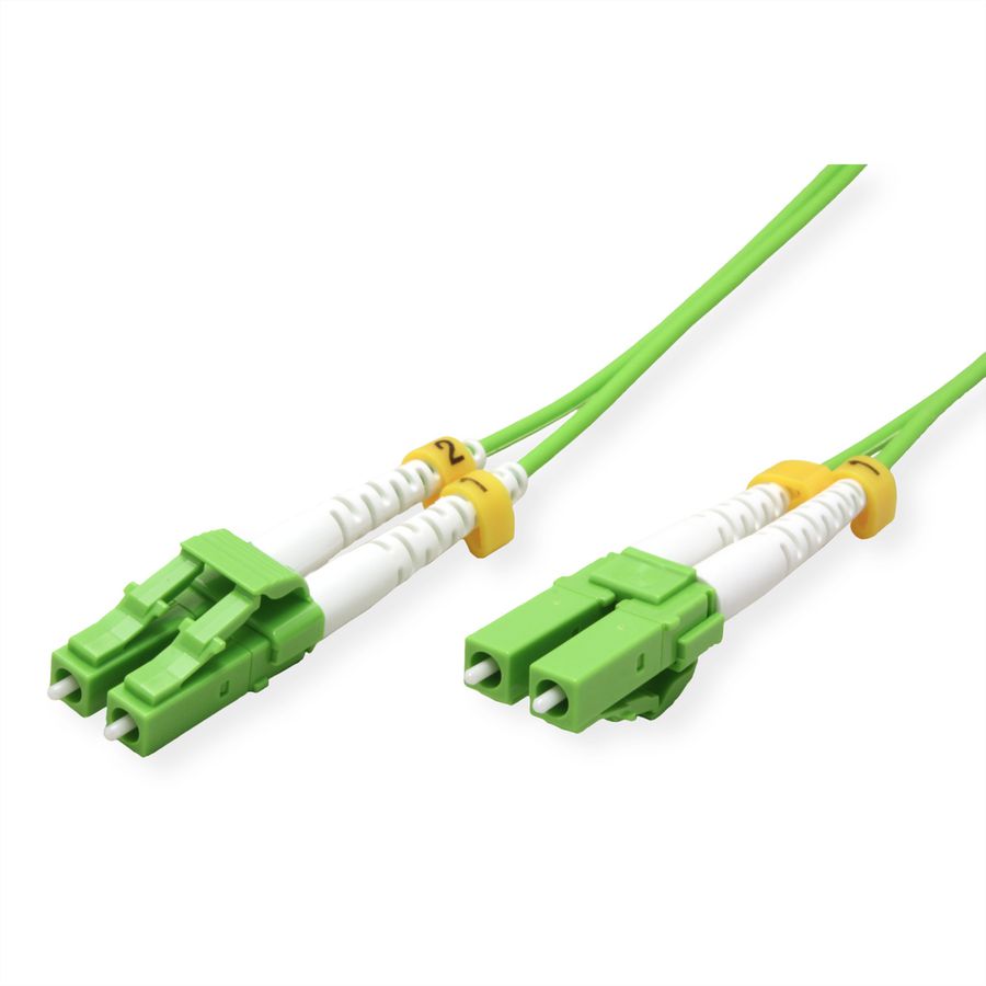 ROLINE LWL-Kabel 50/125µm OM5, LC/LC, LSOH, Low-Loss, grün, 20 m