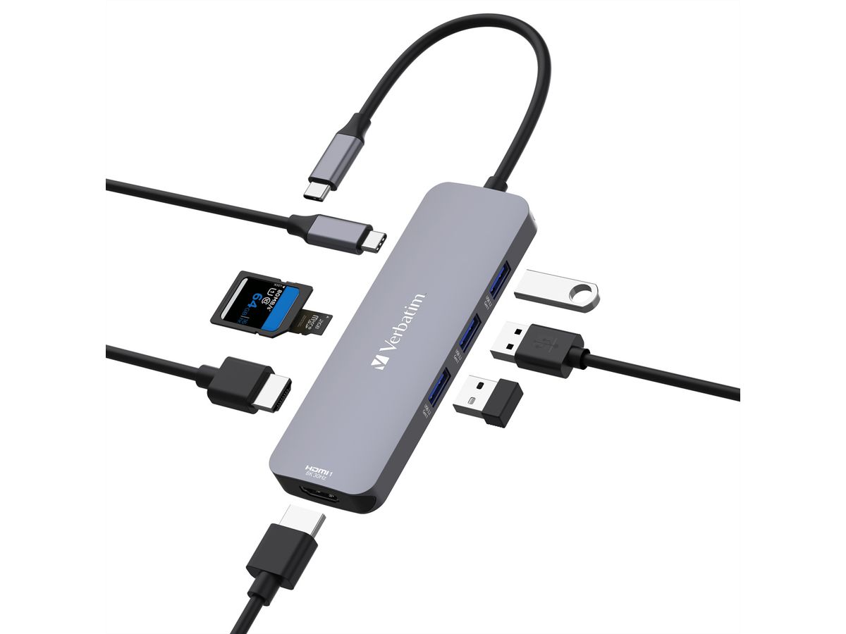 VERBATIM USB-C Multiport CMH-08