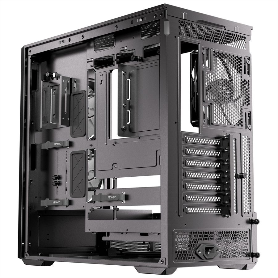 ANTEC FLUX Rear ATX/Micro-ATX/ITX Midi Tower PC Gehäuse , schwarz