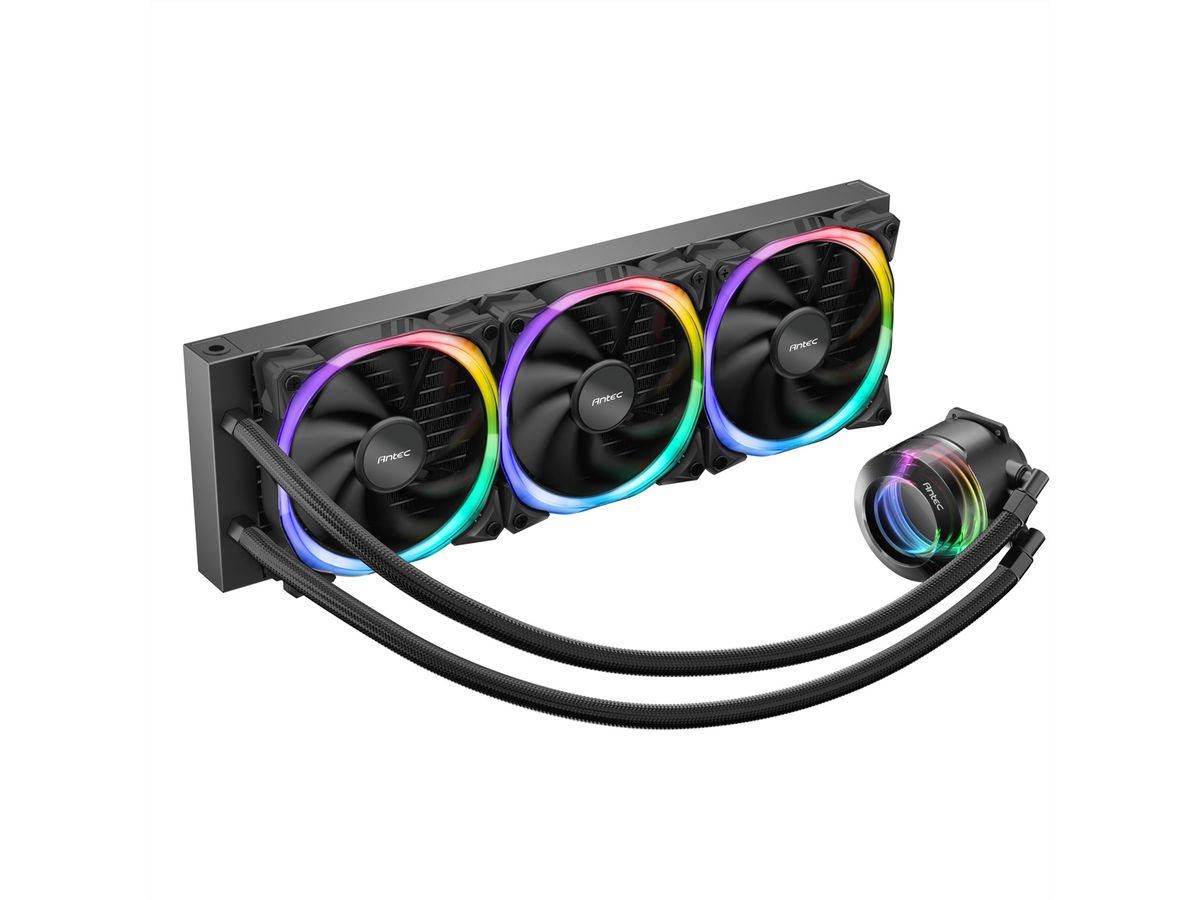 ANTEC Vortex 360 ARGB Prozessorlüfter Wasserkühlung, schwarz