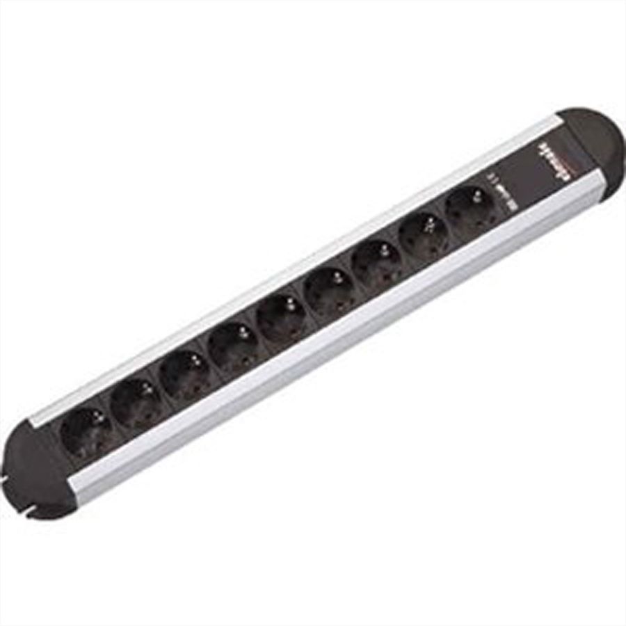 BACHMANN PRIMO Steckdosenleiste 9x Schutzkontakt, Aluminium, 1,75 m