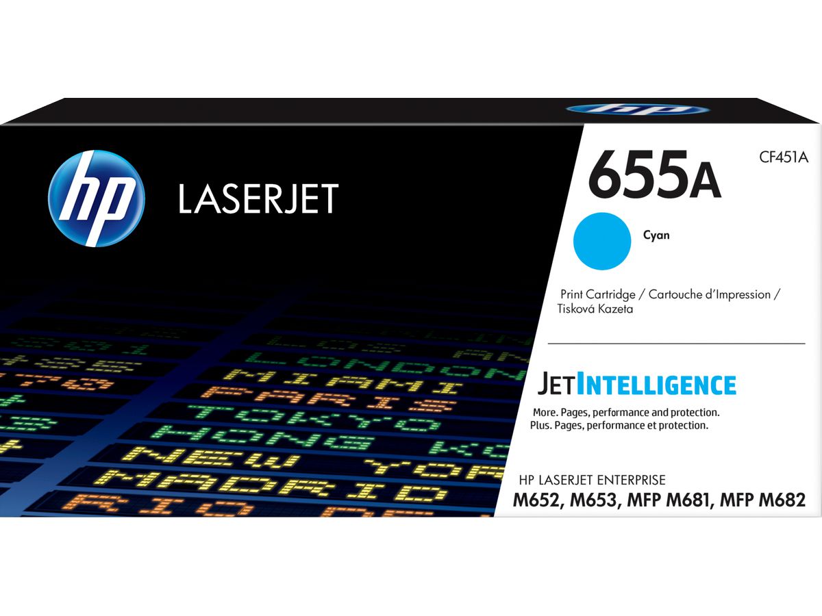 HP 655A Cyan Original LaserJet Tonerkartusche