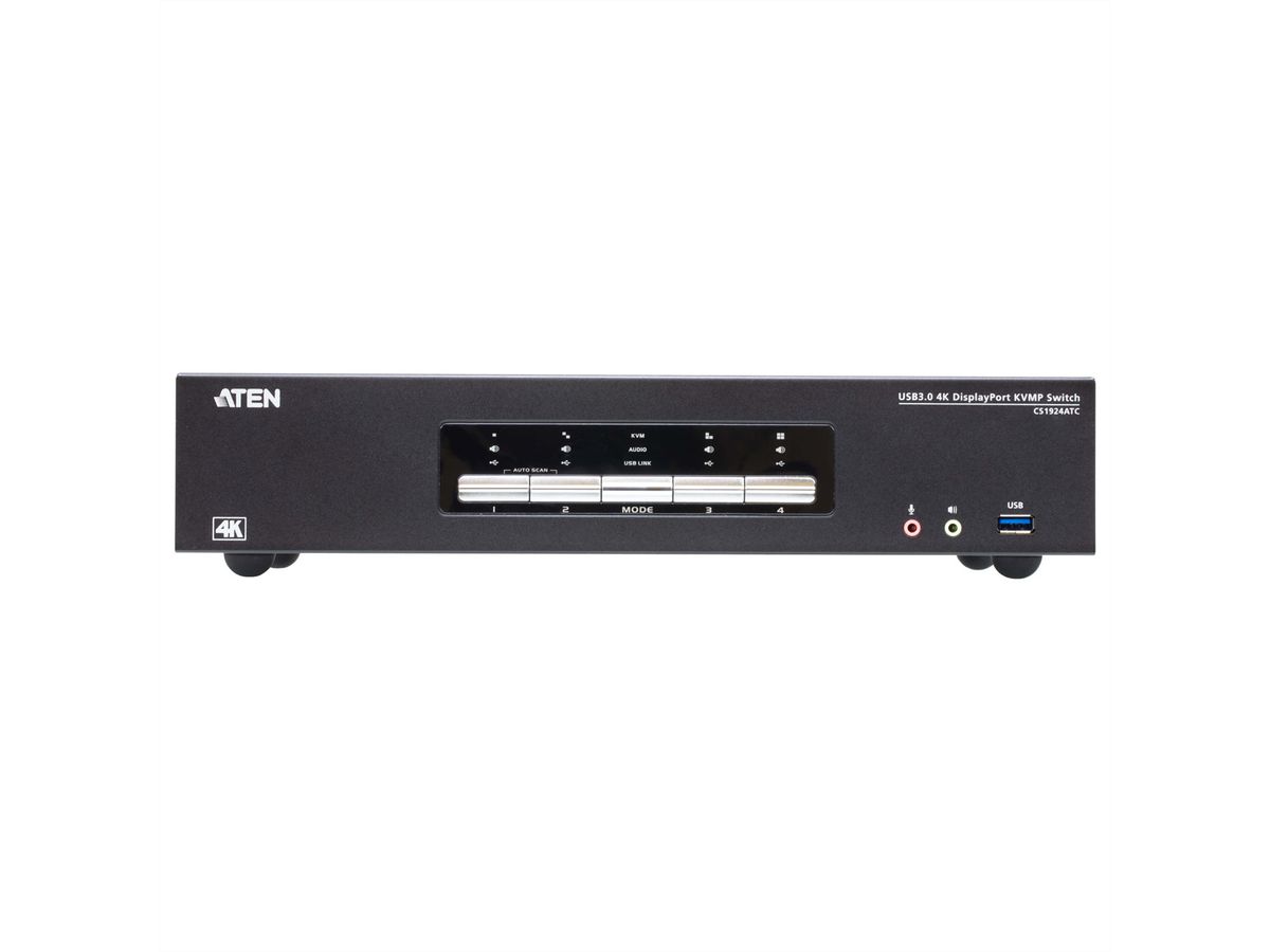 ATEN CS1924ATC 4-Port USB 3.0 4K DisplayPort KVM Switch für ATC
