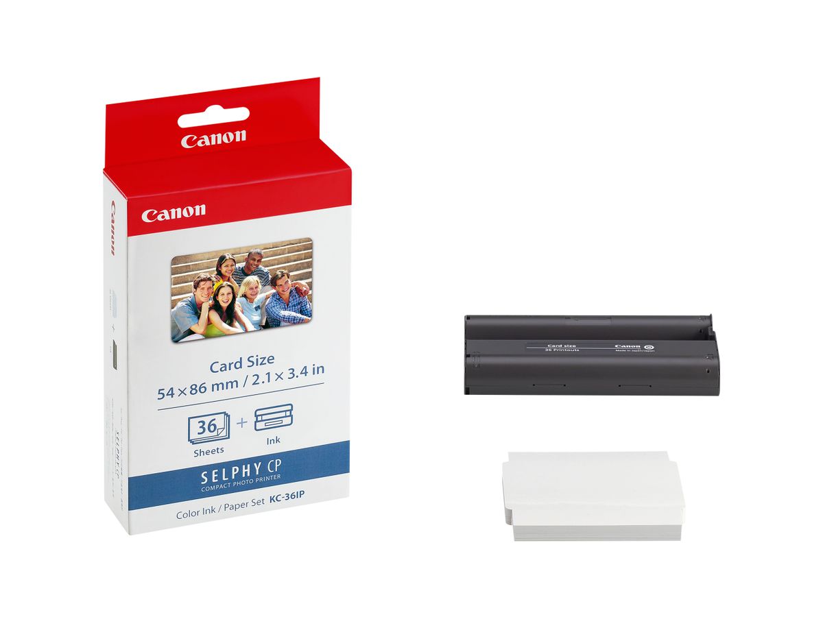 Canon KC-36IP Farbtinte + 54 x86 mm Papier, 36 Blatt