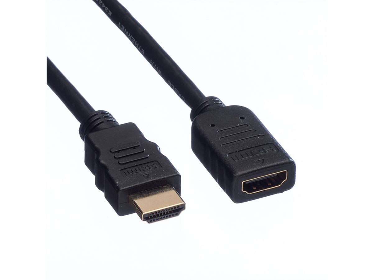 VALUE HDMI High Speed Verlängerungskabel, mit Ethernet, ST-BU, 1,5 m