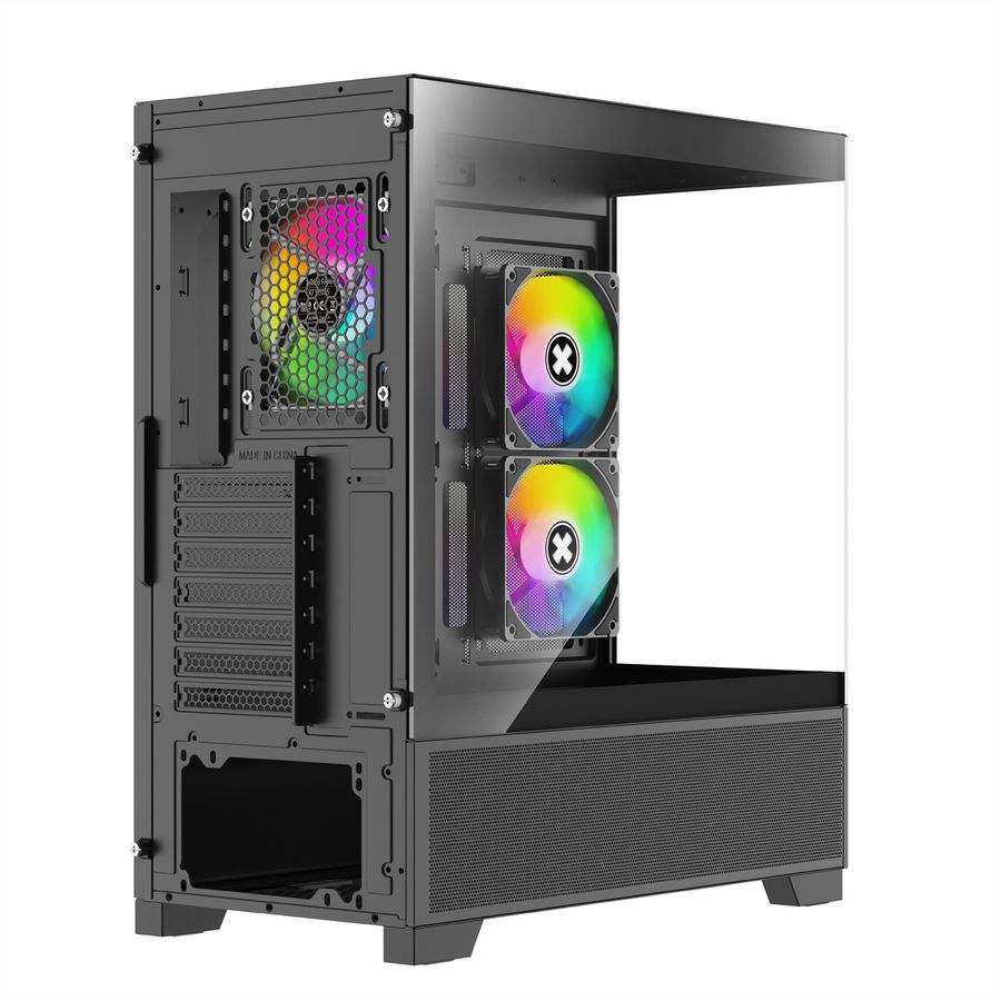 XILENCE Xilent Beam ATX PC-Gehäuse schwarz, X218.ARGB Gaming ATX PC Case