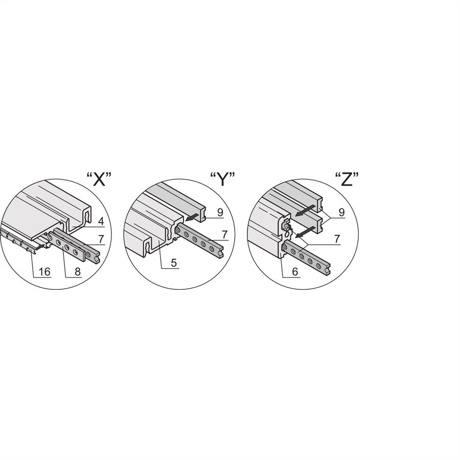 SCHROFF RAT.AIR WI GR 3/4HE 84TE 495T