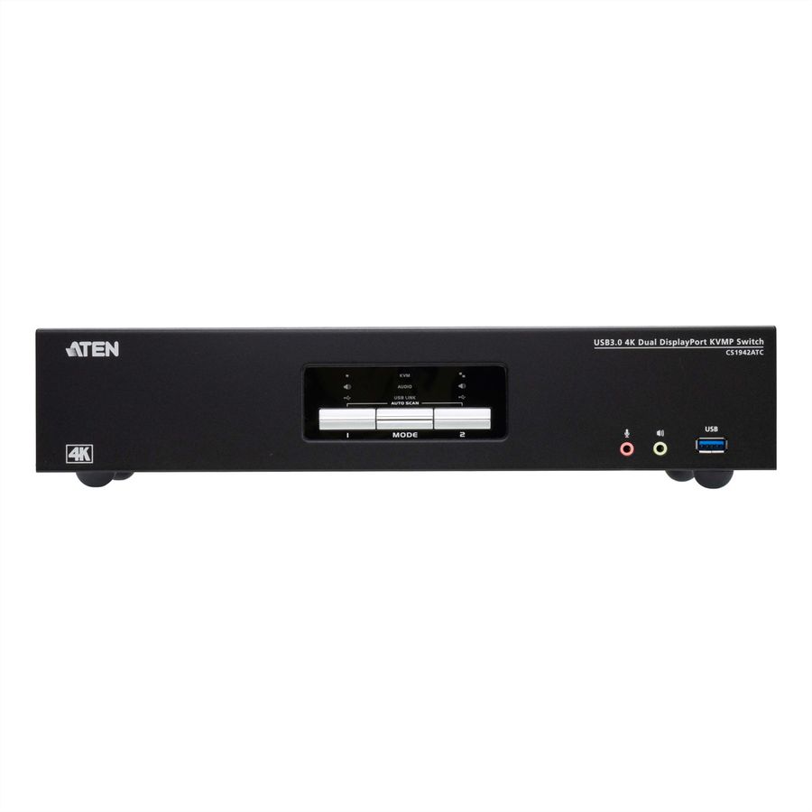 ATEN CS1942ATC 2-Port USB 3.0 4K DisplayPort KVM Switch für ATC Dual View