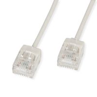ROLINE UTP DataCenter Patchkabel Cat.6A (Class EA), LSOH, slim, extra kurzer Stecker, grau, 0,5 m