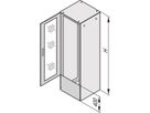 SCHROFF GLASTUER+MONTAGESATZ 2000H 600B 3 PTS