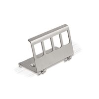 VALUE Hutschienen-Adapter unbestückt, für 4 Keystones