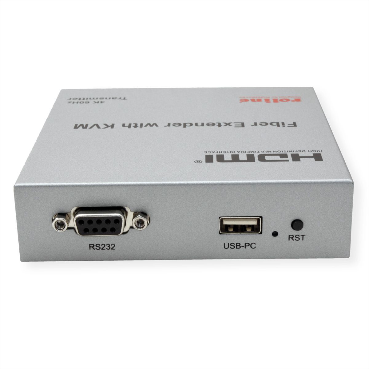 ROLINE KVM Verlängerung über LWL, HDMI 4K, USB, 20 km