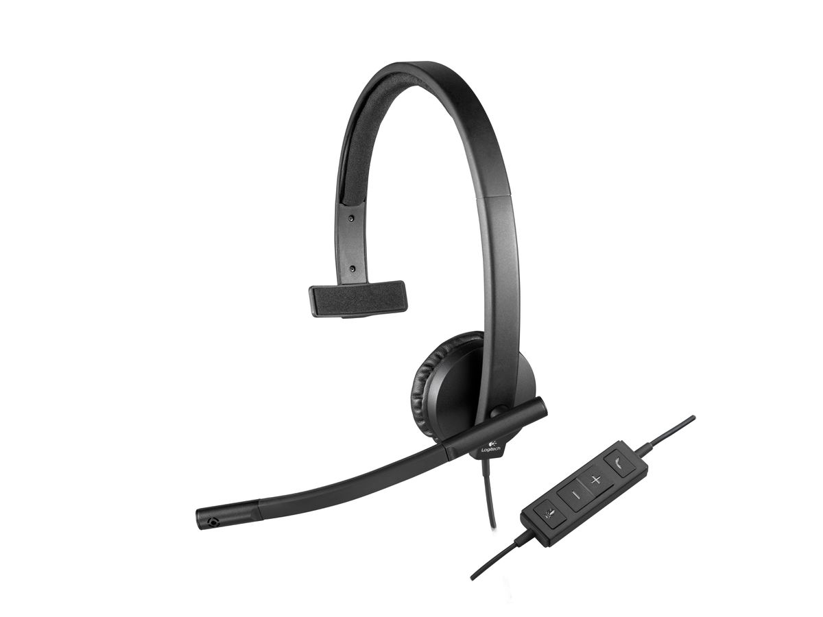 Logitech H570e Kopfhörer Kabelgebunden Kopfband Büro/Callcenter USB Typ-A Schwarz