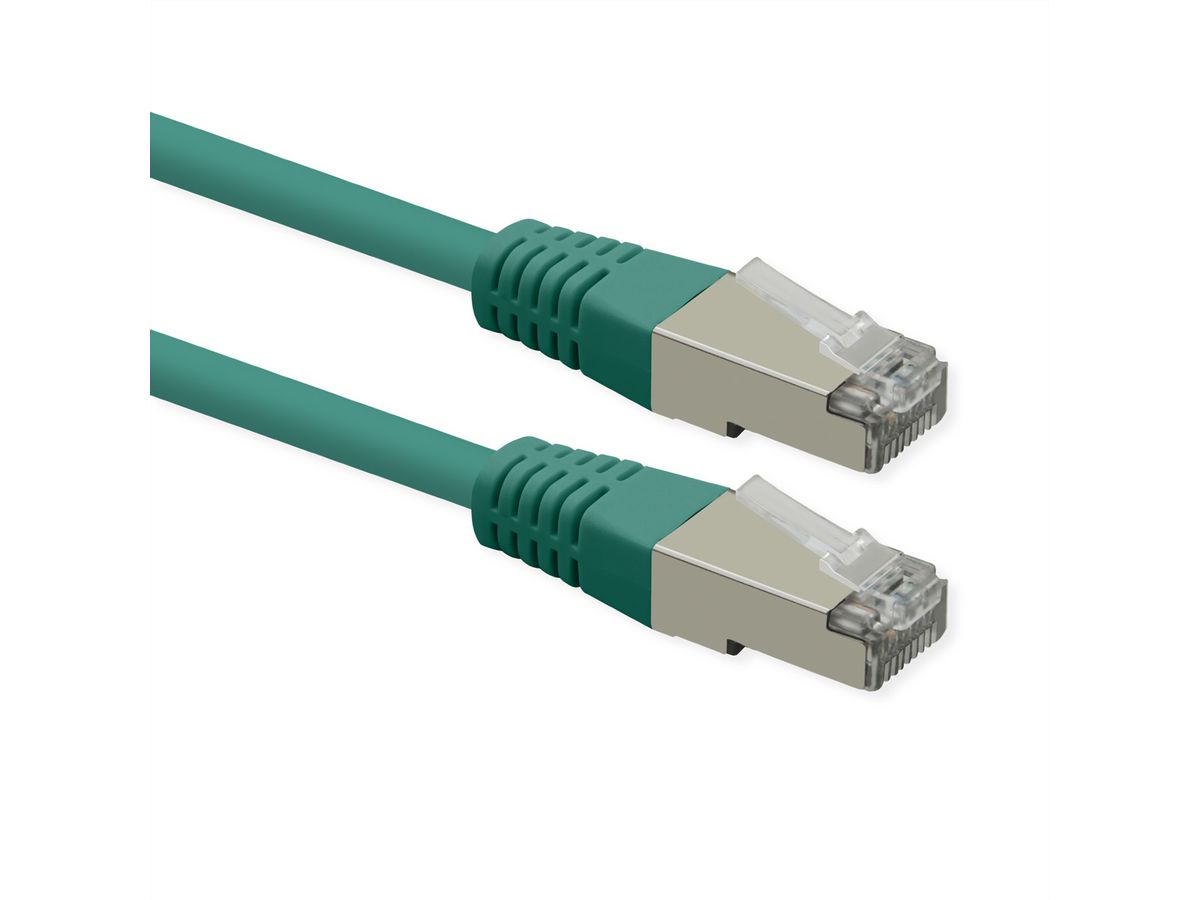 ROLINE Patchkabel Cat.6 (Class E), PoE, S/FTP (PiMF), grün, 5 m