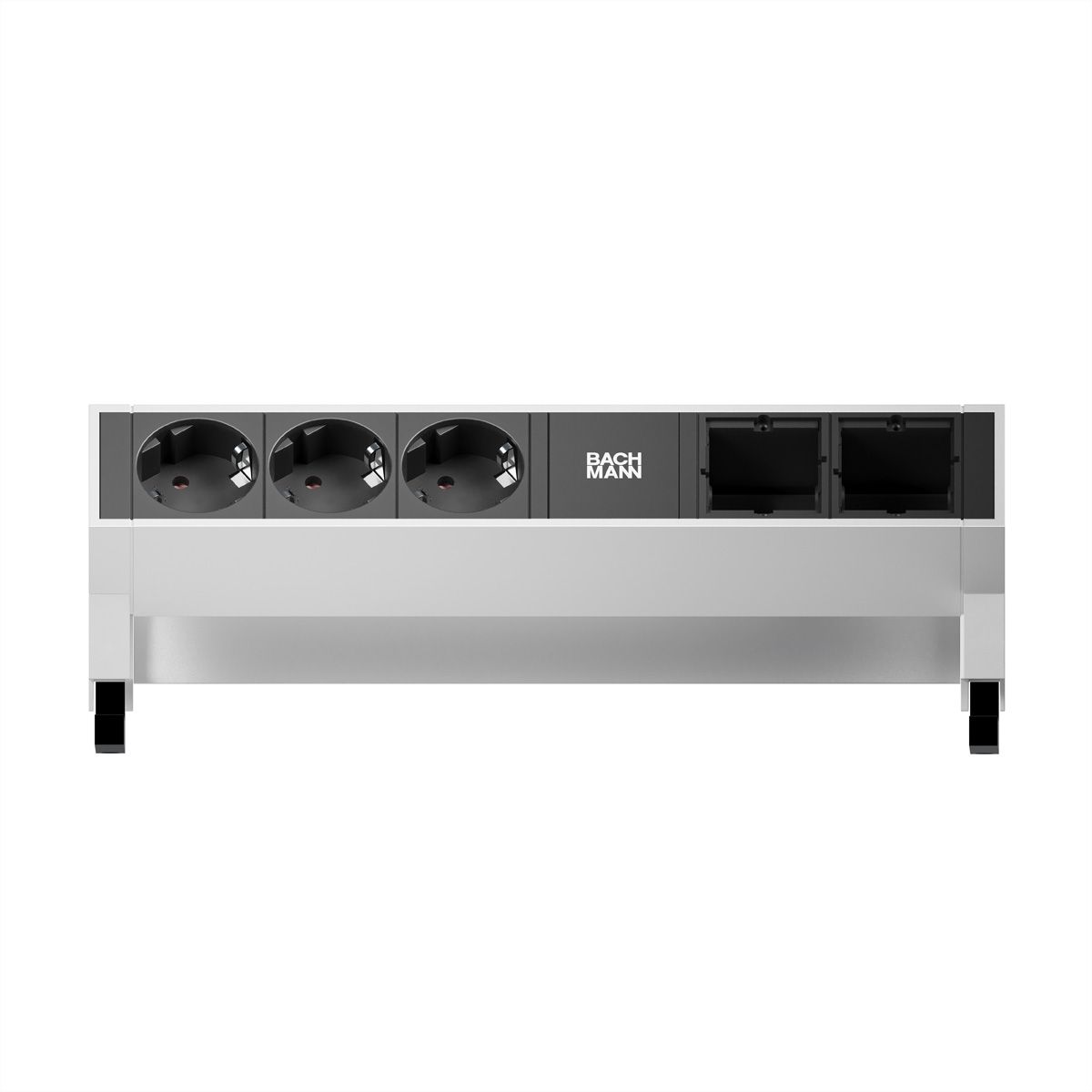 BACHMANN DESK2 3x Schutzkontakt 2x ABD GST18 Inox