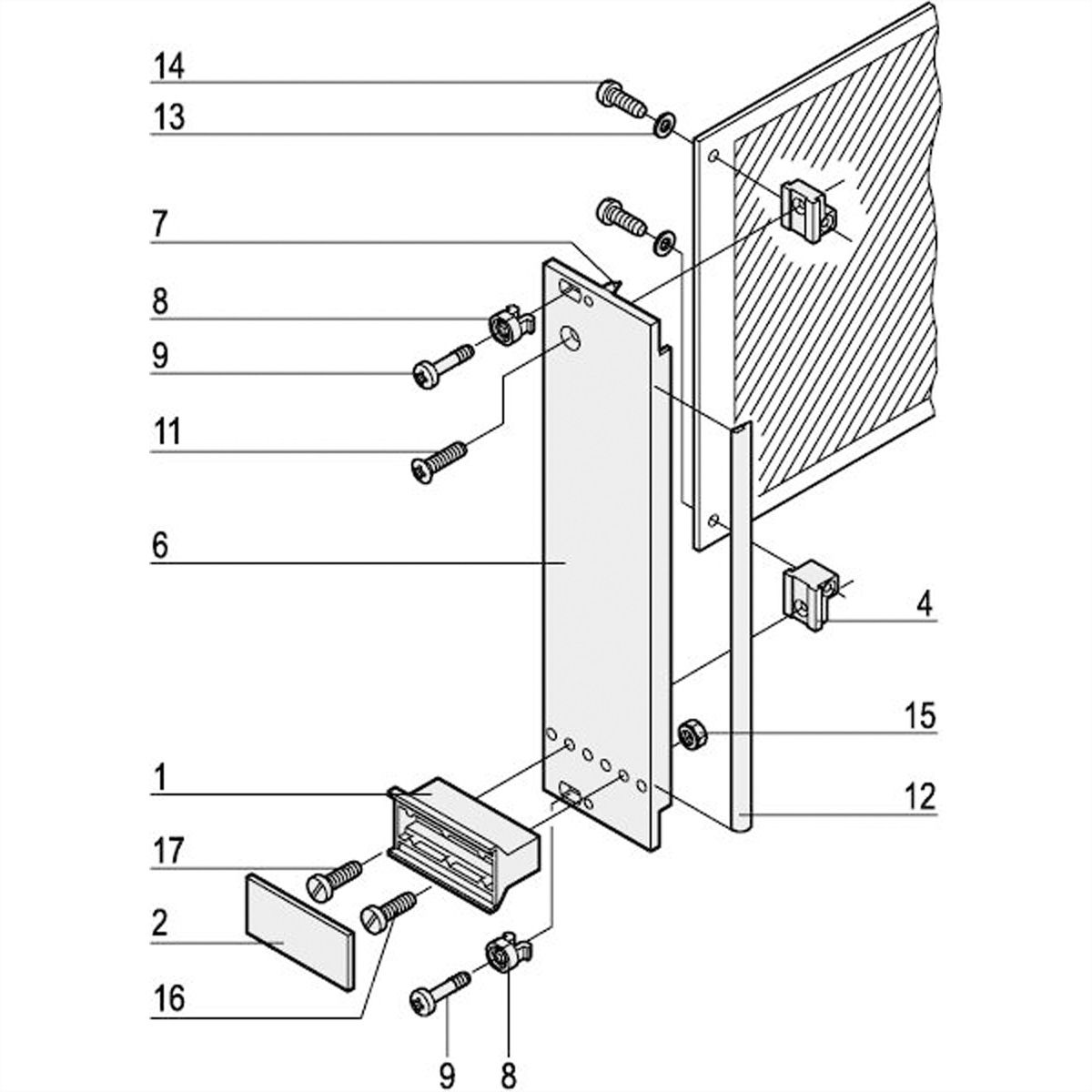 SCHROFF Steckbaugruppe mit starrem Griff in Trapezform - STECKBAUGR.HF TR-GR 3HE 7TE