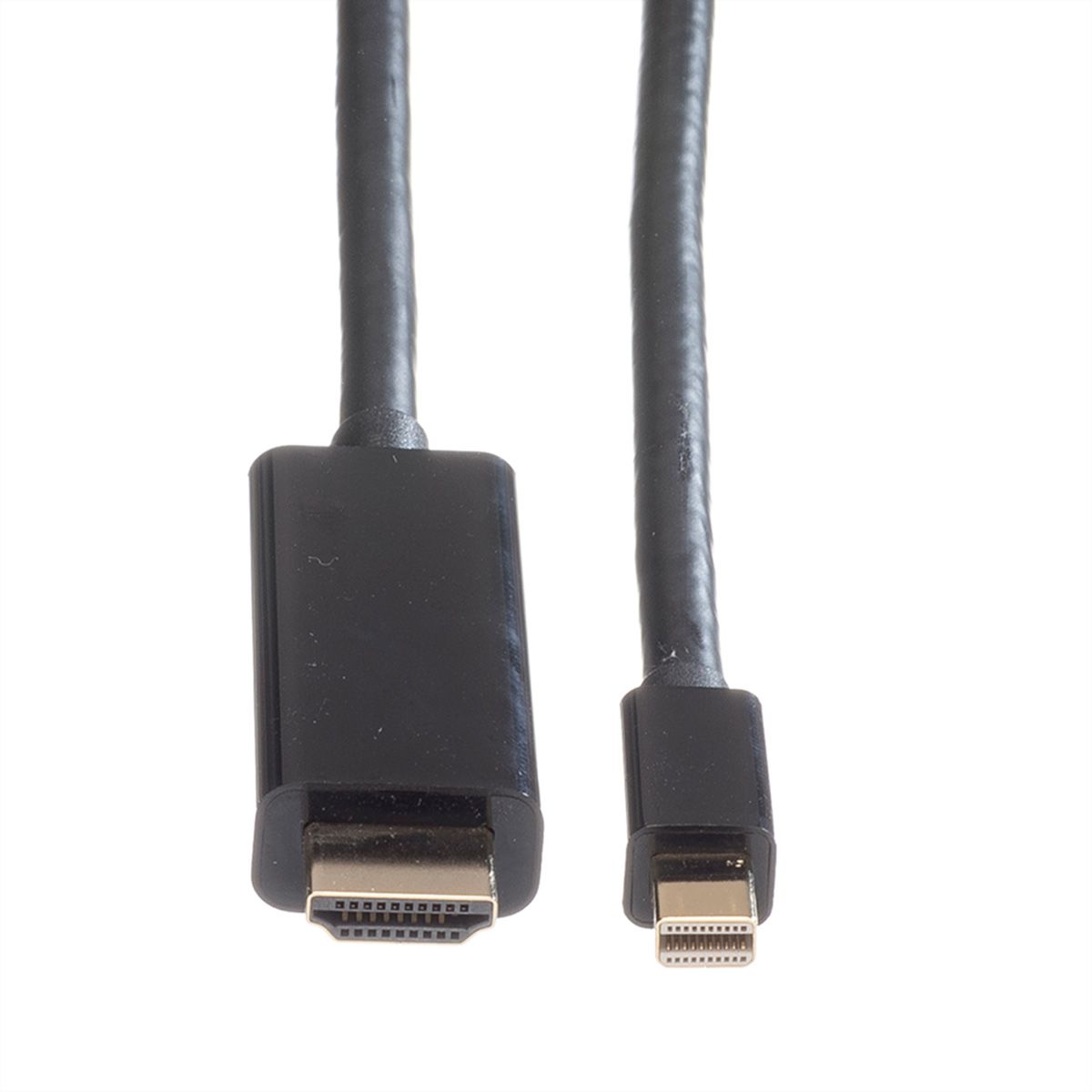 ROLINE Mini DisplayPort Kabel, Mini DP-UHDTV, ST/ST, schwarz, 1 m